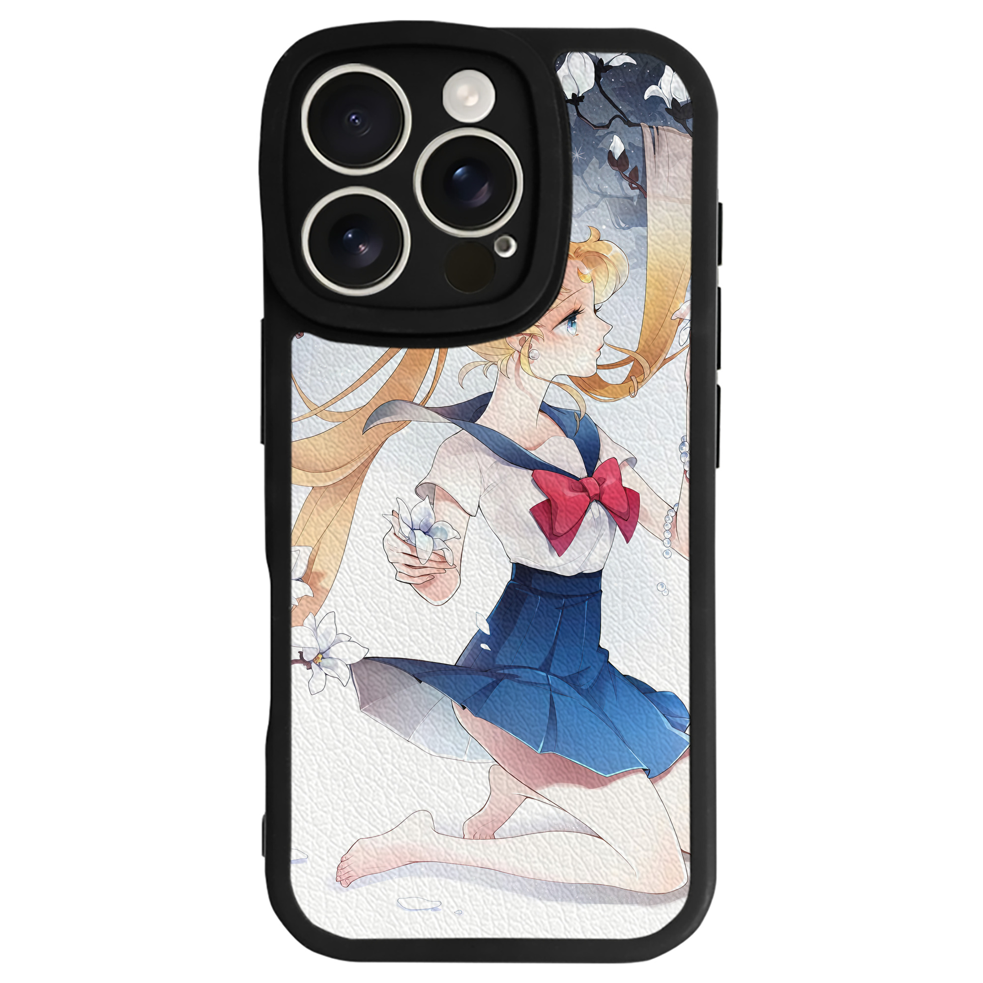 （画像用） 美少女戦士セーラームーン Sailor Moon 【iPhone 16シリーズ対応】シリコンスマホケース（レザー調） 材質：シリコン